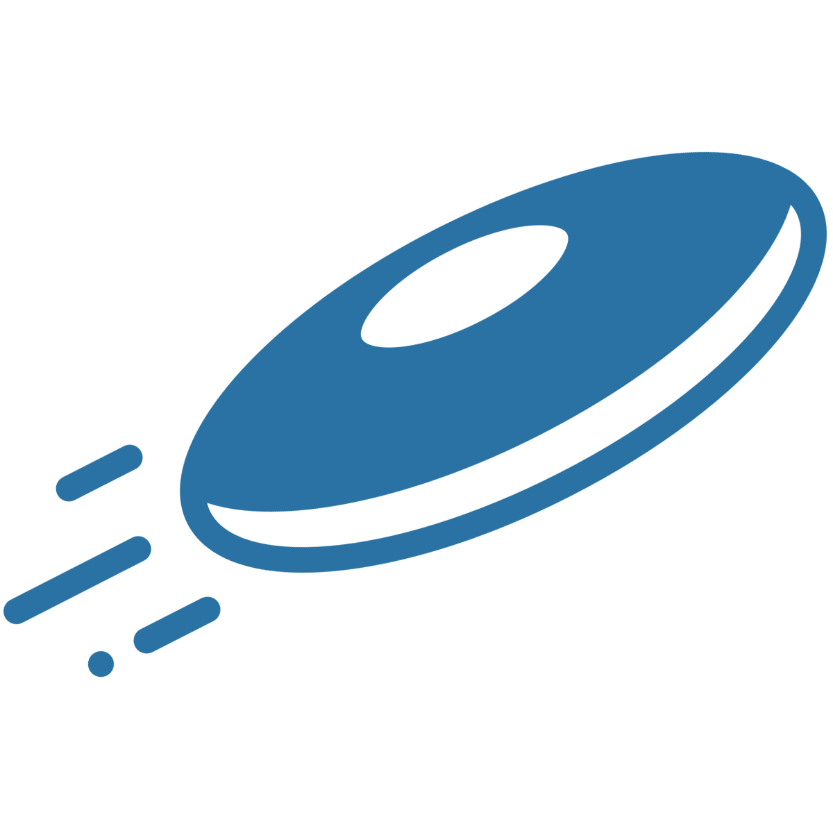 Frisbee Flying Icon